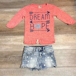 Beautees Girls Dream Hope Lace Back Top Pink Boho Size M | Outfit Ready